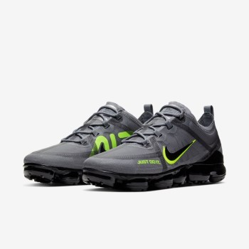 Nike Air VaporMax 2019 DRT - Férfi Utcai Cipő - Szürke/Zöld/Fekete